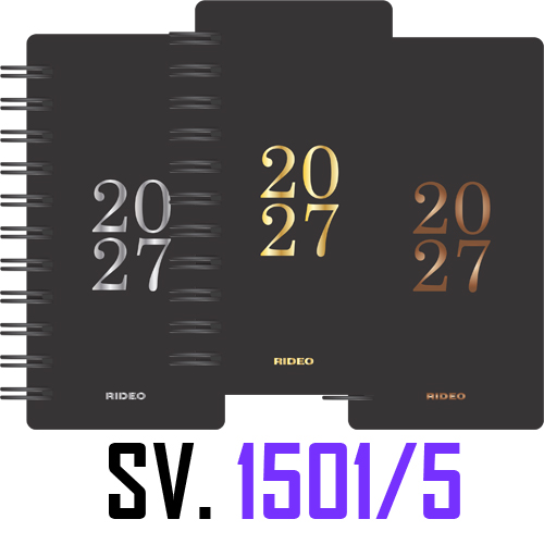 (16271) AGENDA RI POCKET ECOBLACK 1501/5 C/ - AGENDAS - AGENDAS