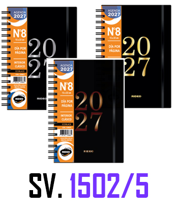 (16279) AGENDA RI A6 ECOBLACK 1502/5 SV C/E - AGENDAS - AGENDAS