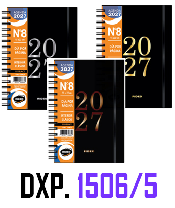 (16286) AGENDA RI A6 ECOBLACK 1506/5 DXP C/ - AGENDAS - AGENDAS
