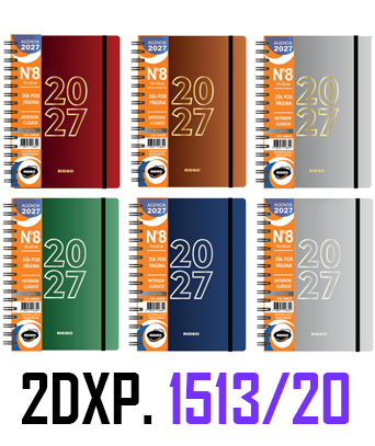 (16369) AGENDA RI A6 METAL 1513/20 2DXP C/E - AGENDAS - AGENDAS