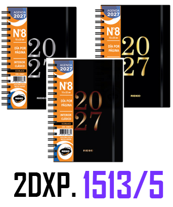 (16372) AGENDA RI A6 ECOBLACK 1513/5 2DXP C - AGENDAS - AGENDAS