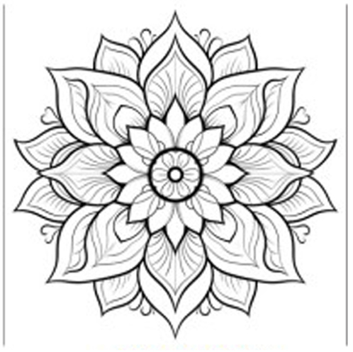 (1645**211) BASTIDOR 20X20 MANDALA 211 - LINEA ARTISTICA - BASTIDORES