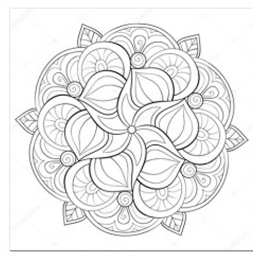 (1645**253) BASTIDOR 20X20 MANDALA 253 - LINEA ARTISTICA - BASTIDORES