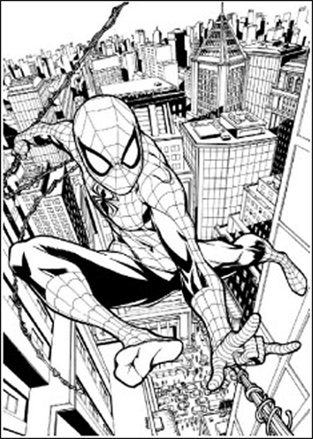 (1647**534) BASTIDOR 30X40 SPIDERMAN 534 - LINEA ARTISTICA - BASTIDORES