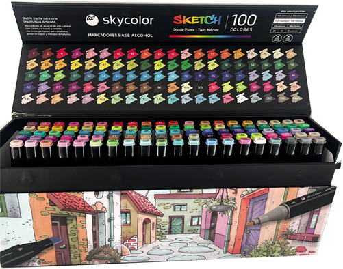 (16503S) MARCADOR SKY X100 SKETCH 100-100 - MARCADORES - MARCADOR VARIOS