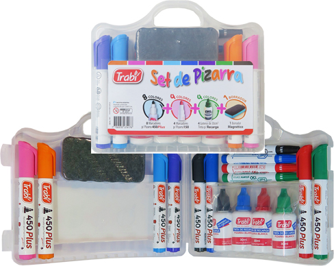 (165180) VALIJA TRA SET DE PIZARRA - MARCADORES - MARCADOR PIZARRA