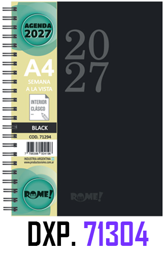 (165211) AGENDA RO A4 BLACK 71304 DXP C/E - AGENDAS - AGENDAS