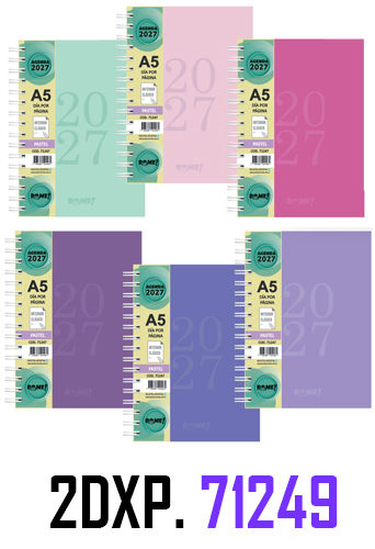 (165213) AGENDA RO N�8 PASTEL 71249 2DXP C/E - AGENDAS - AGENDAS