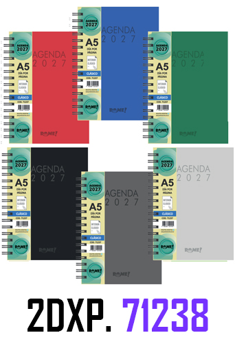 (165216) AGENDA RO A6 CLASICA 71238 2DXP C/E - AGENDAS - AGENDAS