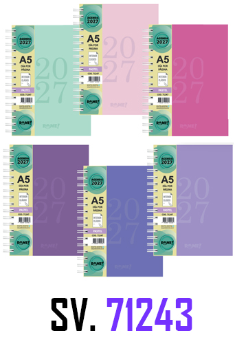 (165228) AGENDA RO N�8 PASTEL 71243 SV C/E - AGENDAS - AGENDAS