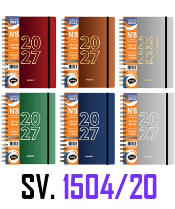 (16523) AGENDA RI N�8 METAL 1504/20 SV C/E - AGENDAS - AGENDAS