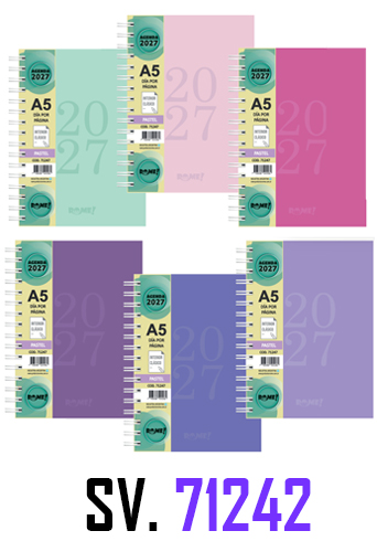 (165240) AGENDA RO A6 PASTEL 71242 SV C/E - AGENDAS - AGENDAS