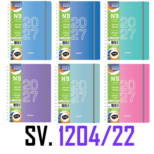 (16529) AGENDA RI N�8 PERLADO 1204/22 SV C/ - AGENDAS - AGENDAS