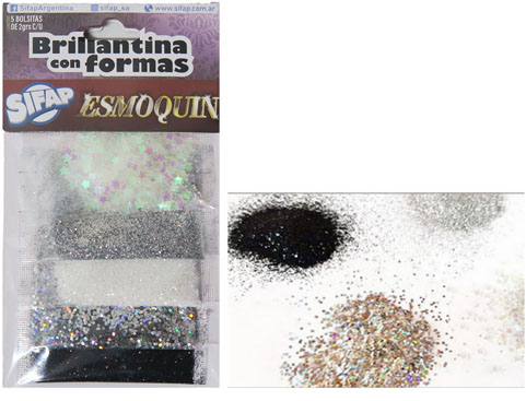 (1654**ES) BRILLANTINA S ESMOQUIN X5 - LINEA ARTISTICA - BRILLANTINAS