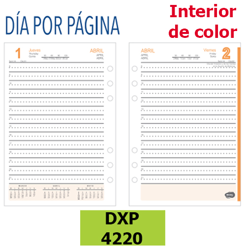 (16579) REP.AG R N�7 4220 DIARIO COLOR - AGENDAS - REPUESTOS/CALENDARIO