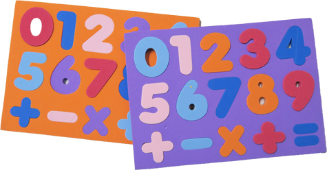 (166227) APLICAC.GOMALINA NUMEROS C/IMAN(X2) - GOMA EVA/CORCHO - OTROS GOMALINA