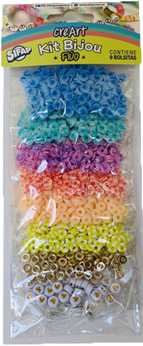 (1685**FL) KIT BIJOU SIFAP FLUO - LINEA ARTISTICA - MANUALIDADES