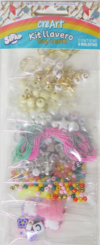 (168525) KIT BIJOU SIFAP P/LLAVEROS - LINEA ARTISTICA - MANUALIDADES