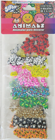 (1695**AN) KIT P/DECORAR SIFAP ZOO ANIMALS - LINEA ARTISTICA - MANUALIDADES