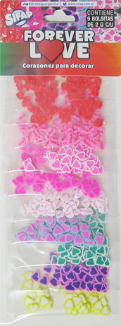 (1695**CO) KIT P/DECORAR SIFAP LOVE CORAZONES - LINEA ARTISTICA - MANUALIDADES