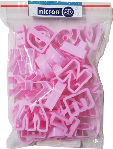 (169636) CORTANTES NICRON ABC + NUMEROS - LINEA ARTISTICA - VARIOS ARTISTICA