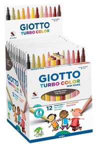 (171064S) MARCADOR GIO X12 SKINTONES - MARCADORES - MARCADOR ESCOLAR