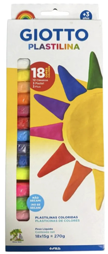 (171394) PLASTILINA PAX GIOTTO X18 - LINEA ARTISTICA - PLASTILINAS Y MASAS