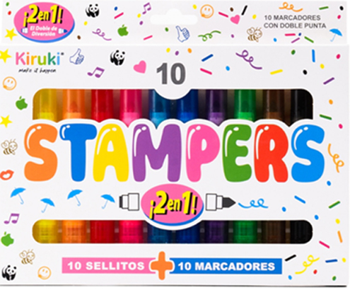(172003) MARCADOR KIRUKI X10+10 SELLOS - MARCADORES - MARCADOR ESCOLAR
