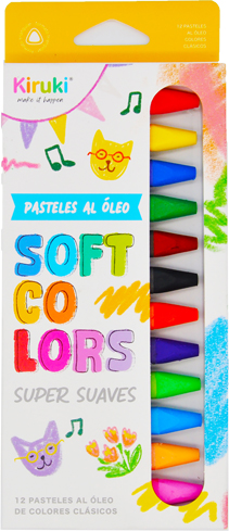 (172148) PASTELES KIRUKI AL OLEO X12 - LINEA ARTISTICA - VARIOS ARTISTICA