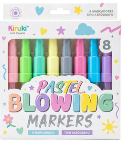 (174002) MARCADOR KIRUKI X 8 BLOWING PASTEL - MARCADORES - MARCADOR ESCOLAR
