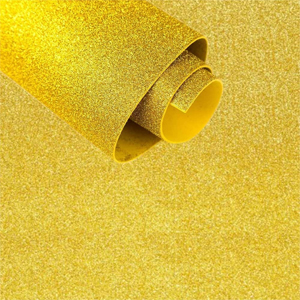 (1769**AM) GOMALINA A4 GLITTER X10 AMARILLA - GOMA EVA/CORCHO - GLITTER