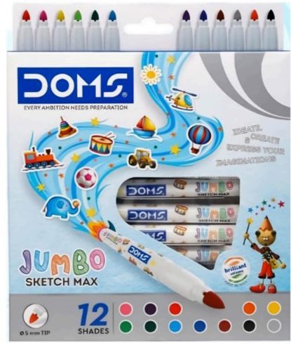 (177079) MARCADOR DOMS X12 JUMBO - MARCADORES - MARCADOR ESCOLAR