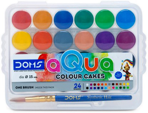 (177081) ACUARELA DOMS X15 E/RIG.+PINC MINI - LINEA ARTISTICA - ACUARELAS