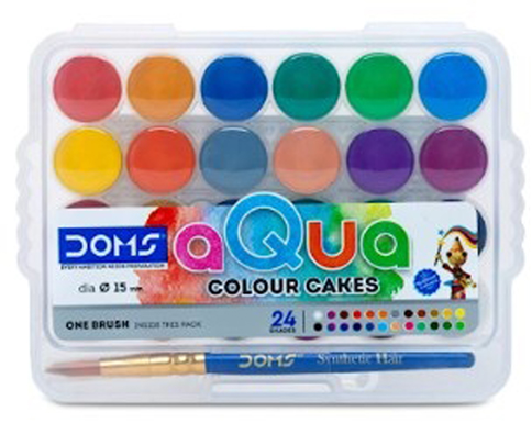 (177281) ACUARELA DOMS X24 E/RIG.+PINC MINI - LINEA ARTISTICA - ACUARELAS