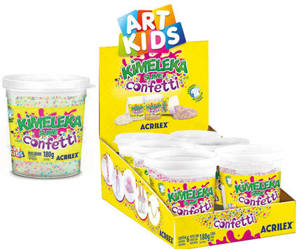 (18030**CO) MASA KIMELEKA X180GRS CONFETTI - LINEA ARTISTICA - PLASTILINAS Y MASAS