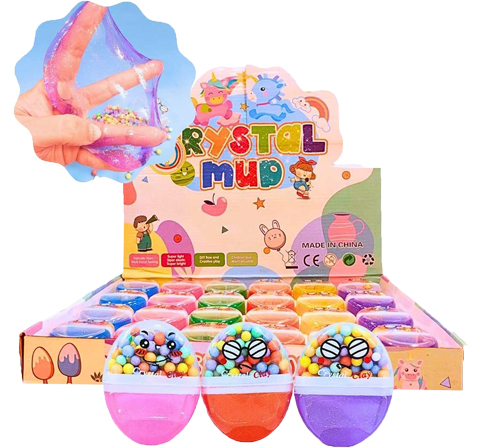 (18030C) SLIME CAPSULA C/GLITTER 26262 - LINEA REGALERIA - VARIOS REGALERIA