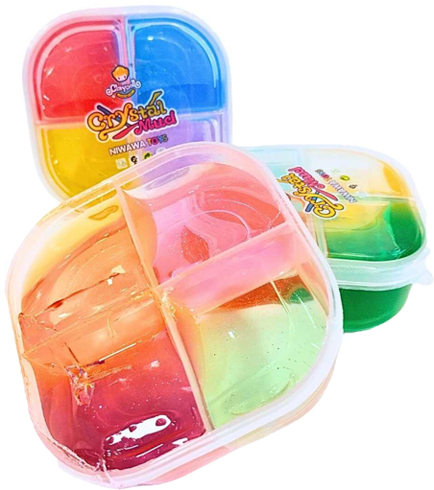 (18030T) SLIME TUPPER X 4 COL.GLITTER - LINEA REGALERIA - VARIOS REGALERIA