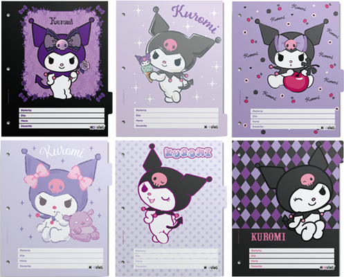 (1804**KU) SEPARADOR N�3 MOO KUROMI - CARPETAS - SEPARADORES ESCOLARES/A4