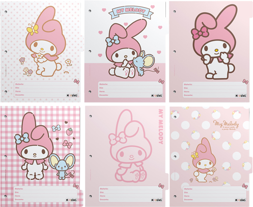(1804**MM) SEPARADOR N�3 MOO MY MELODY - CARPETAS - SEPARADORES ESCOLARES/A4