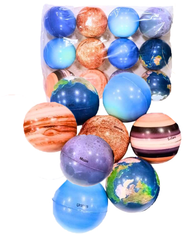 (18068P) PELOTA ANTIESTRESS PLANETAS 26281 - LINEA REGALERIA - VARIOS REGALERIA