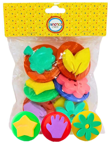 (180926) SELLITO GOMA EVA SURT.X6 28802 - LINEA ARTISTICA - SELLO ARTISTICO