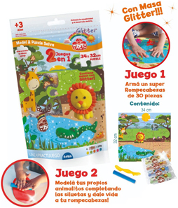 (180998) KIT PAX BOLSA DIDO SELVA + PUZZ - LINEA ARTISTICA - PLASTILINAS Y MASAS