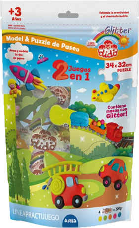 (180999) KIT PAX BOLSA DIDO DE PASEO + PUZZ - LINEA ARTISTICA - PLASTILINAS Y MASAS