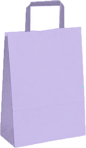 (18120**PAL) BOLSA F 14X8X20 COLOR PASTEL LILA - BOLSAS/PAPELES/MOOS - BOLSAS