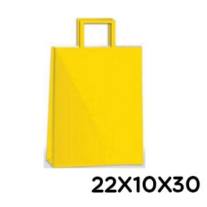 (18121**AM) BOLSA F 22X10X30 COLOR AMARILLO TAL - BOLSAS/PAPELES/MOOS - BOLSAS