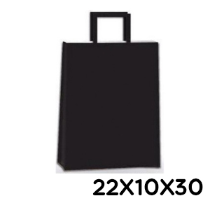 (18121**NE) BOLSA F 22X10X30 COLOR NEGRO 003 - BOLSAS/PAPELES/MOOS - BOLSAS