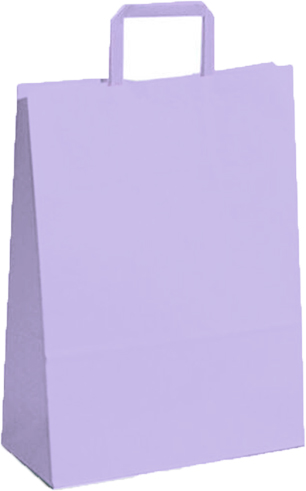 (18121**PAL) BOLSA F 22X10X30 COLOR PASTEL LILA - BOLSAS/PAPELES/MOOS - BOLSAS