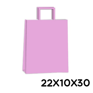 (18121**PPI) BOLSA F 22X10X30 COLOR PASTEL PINK - BOLSAS/PAPELES/MOOS - BOLSAS