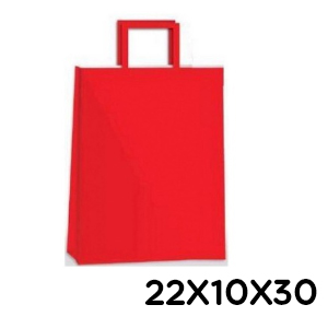 (18121**RO) BOLSA F 22X10X30 COLOR ROJO TAL0059 - BOLSAS/PAPELES/MOOS - BOLSAS