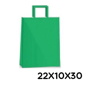 (18121**VE) BOLSA F 22X10X30 COLOR VERDE TAL012 - BOLSAS/PAPELES/MOOS - BOLSAS